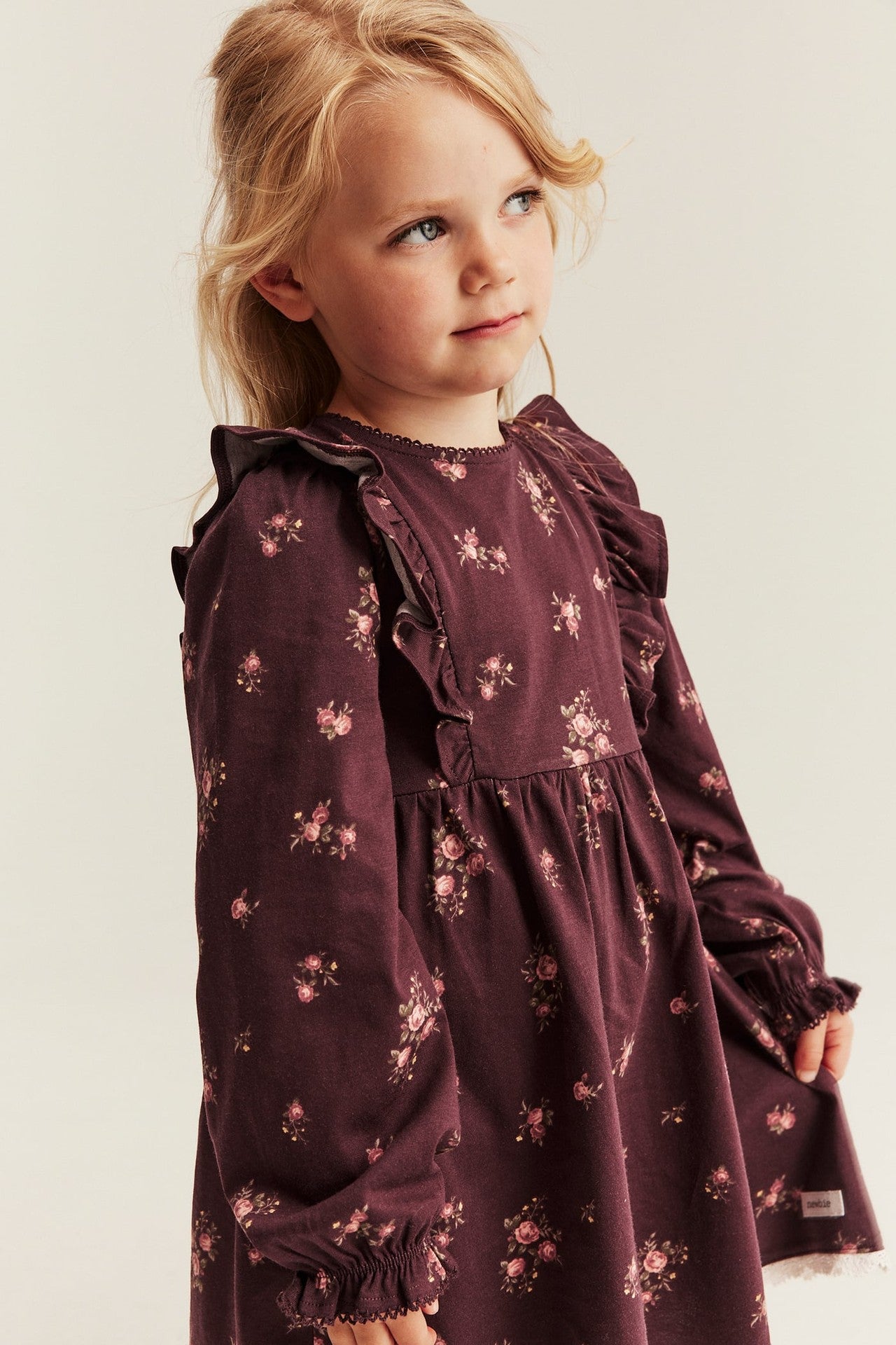 Kids floral jersey dress