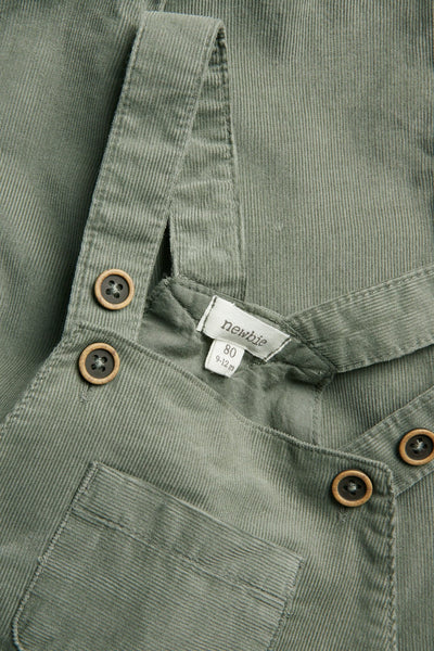 Baby green corduroy dungarees