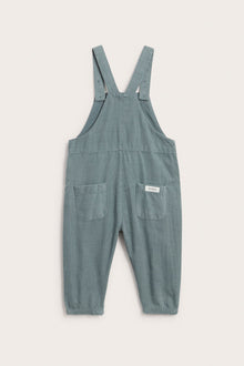 Baby turquoise corduroy dungarees