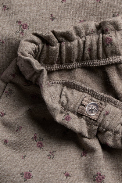 Kids brown floral joggers