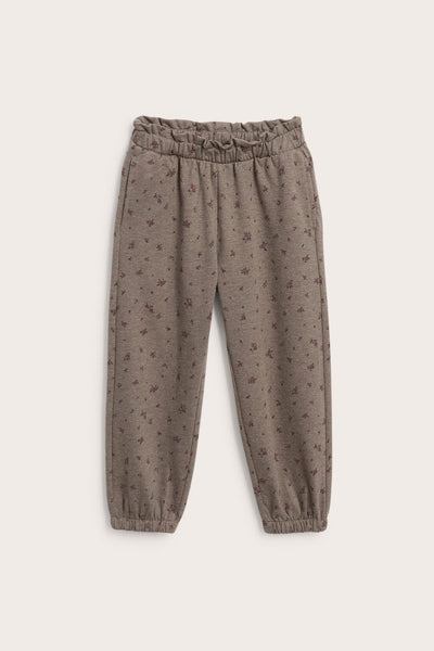 Kids brown floral joggers