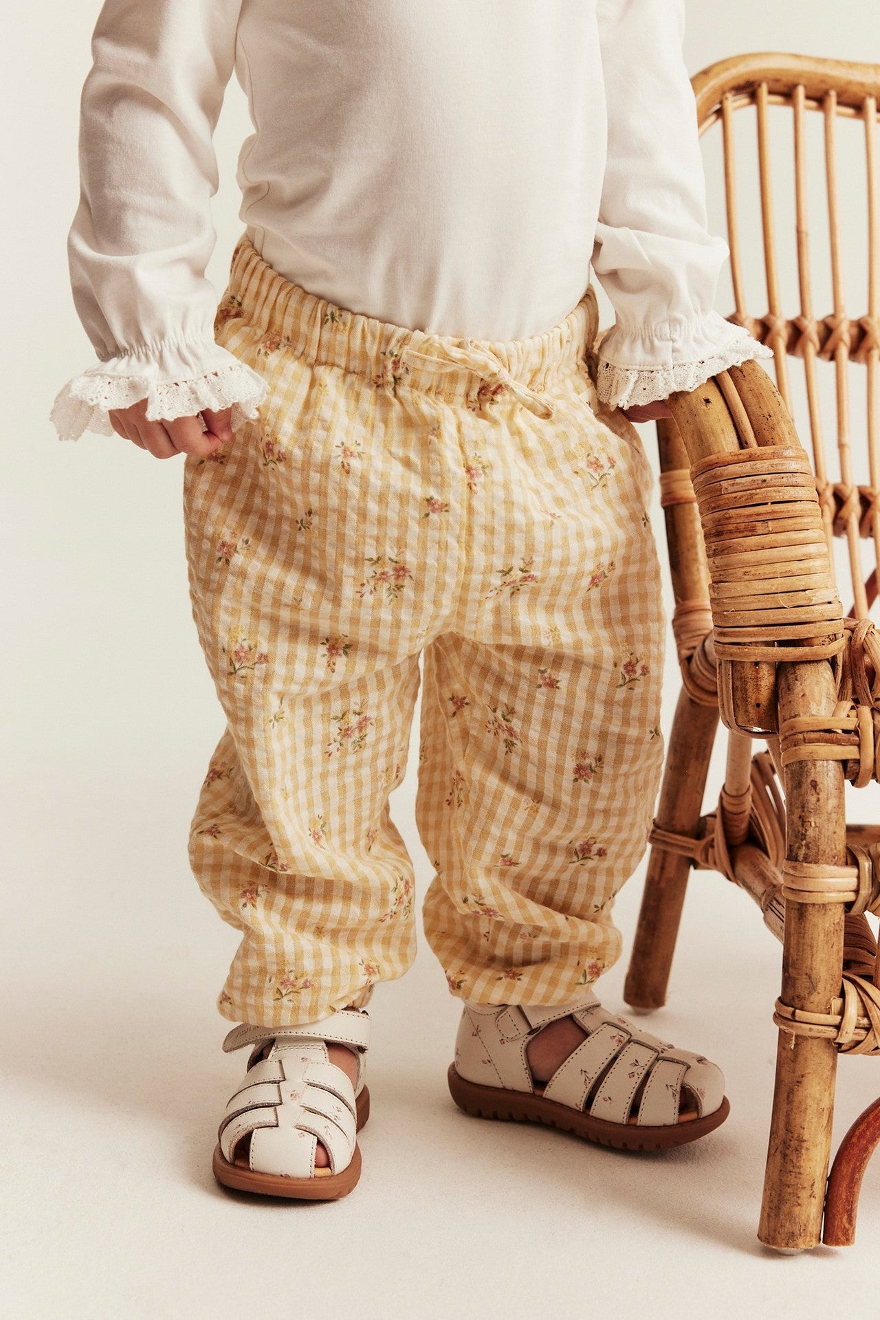 Baby floral woven trousers