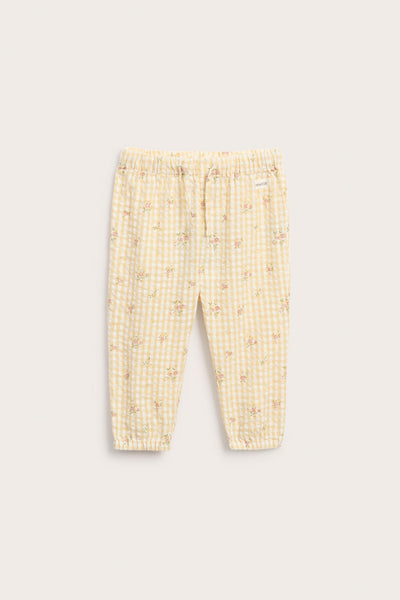 Baby floral woven trousers