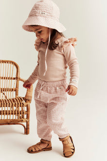 Baby checked woven trousers
