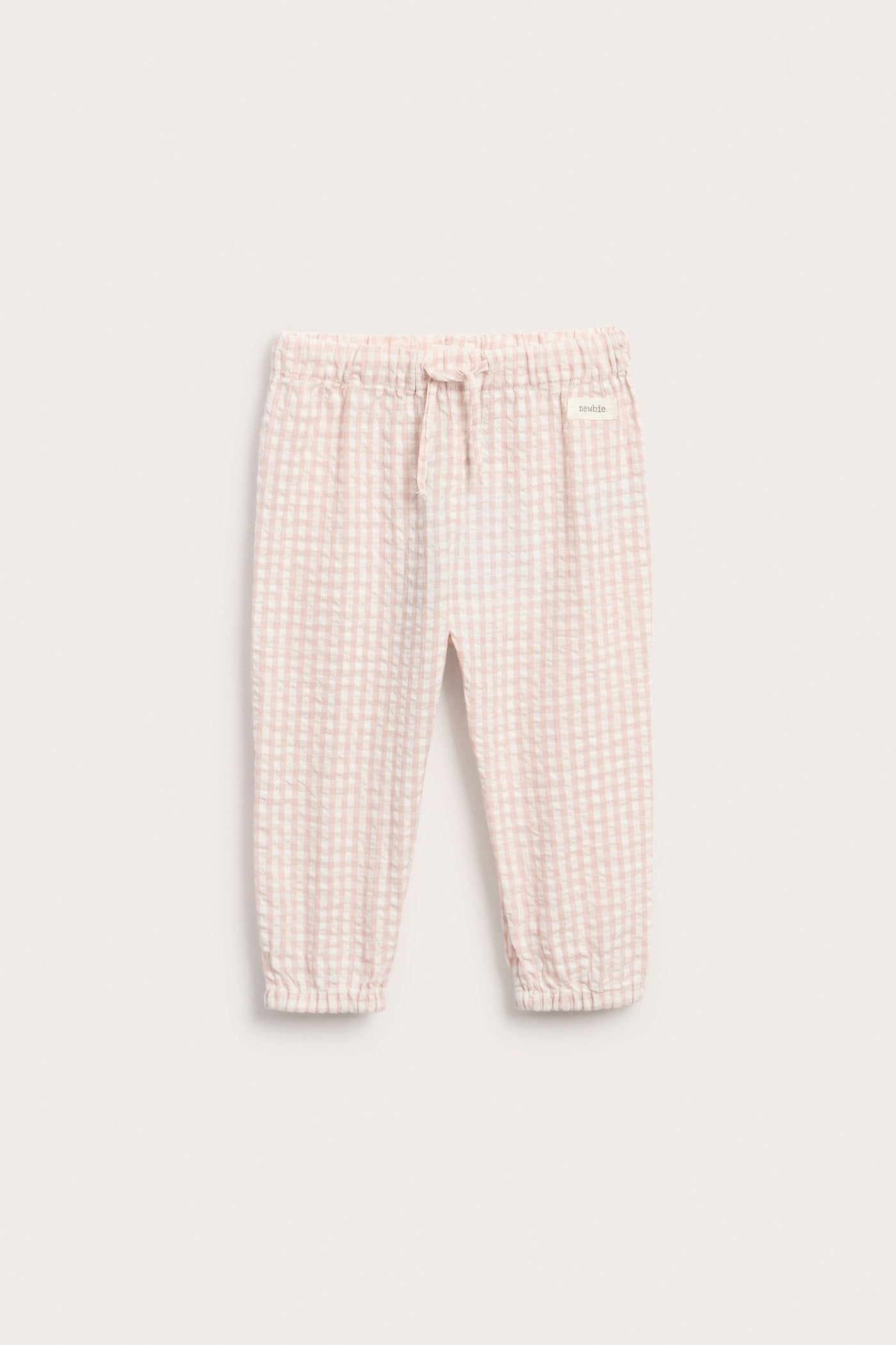 Baby checked woven trousers
