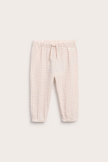 Baby checked woven trousers