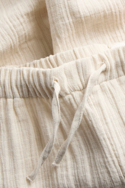 Baby beige woven trousers