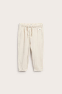 Baby beige woven trousers