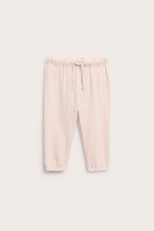 Baby pink woven trousers