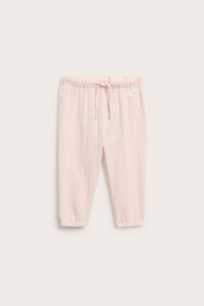 Baby pink woven trousers