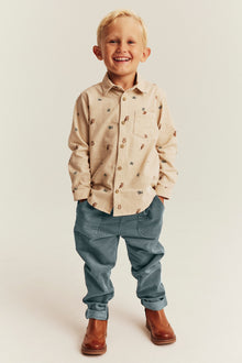 Kids turquoise corduroy trousers