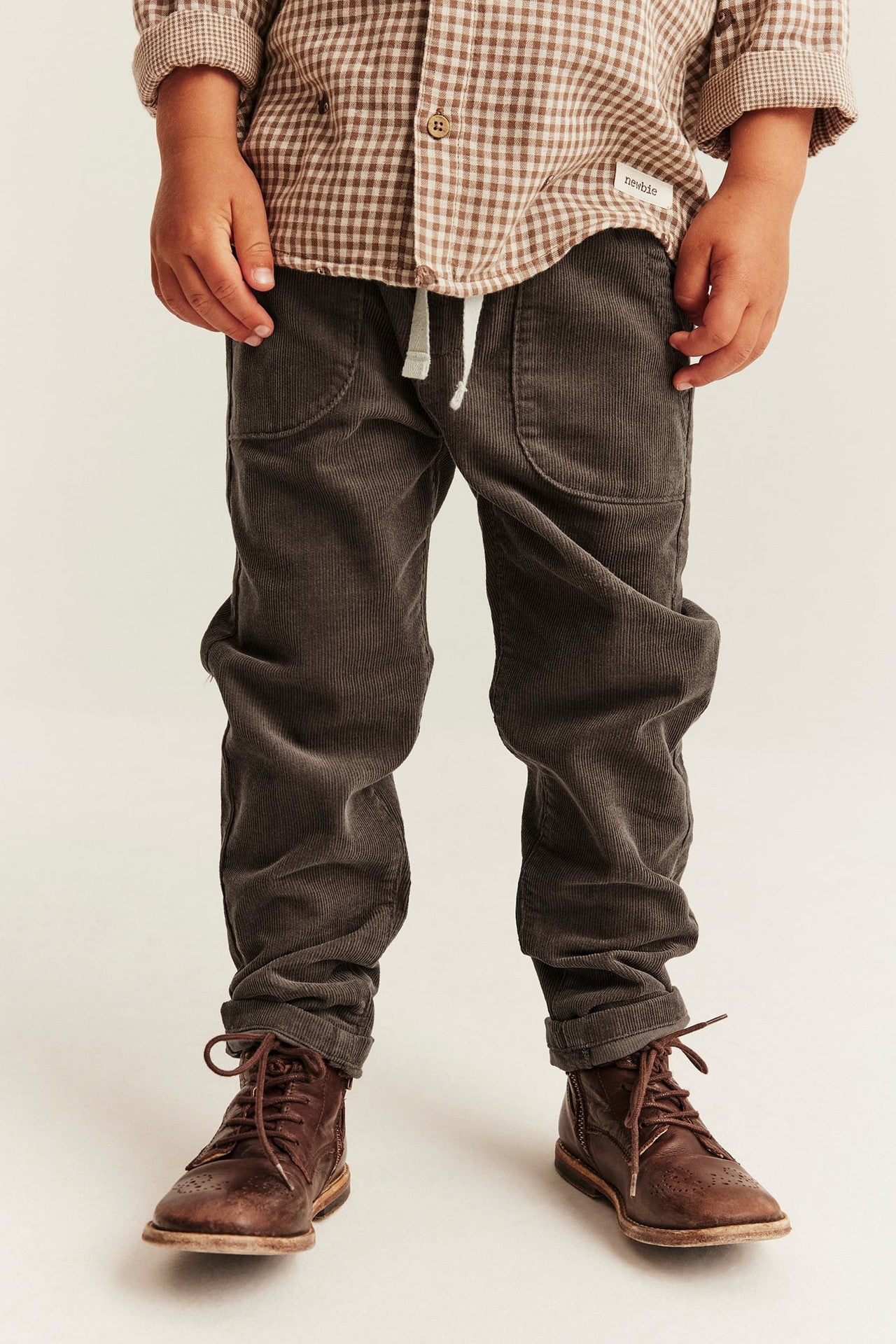 Kids brown manchester trousers
