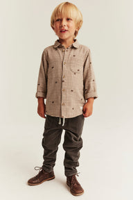 Kids brown manchester trousers