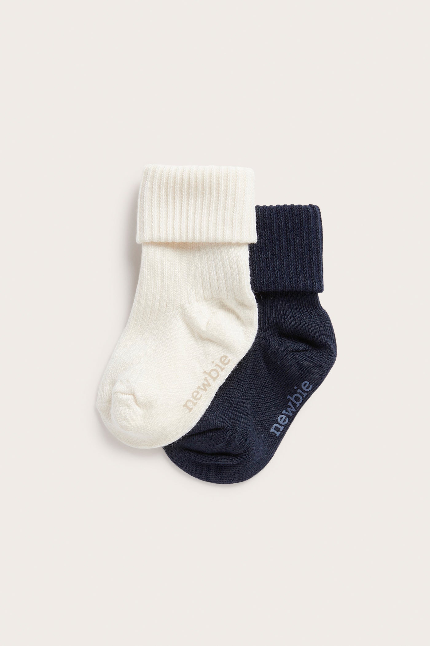 Baby blue ribbed socks 2-pack