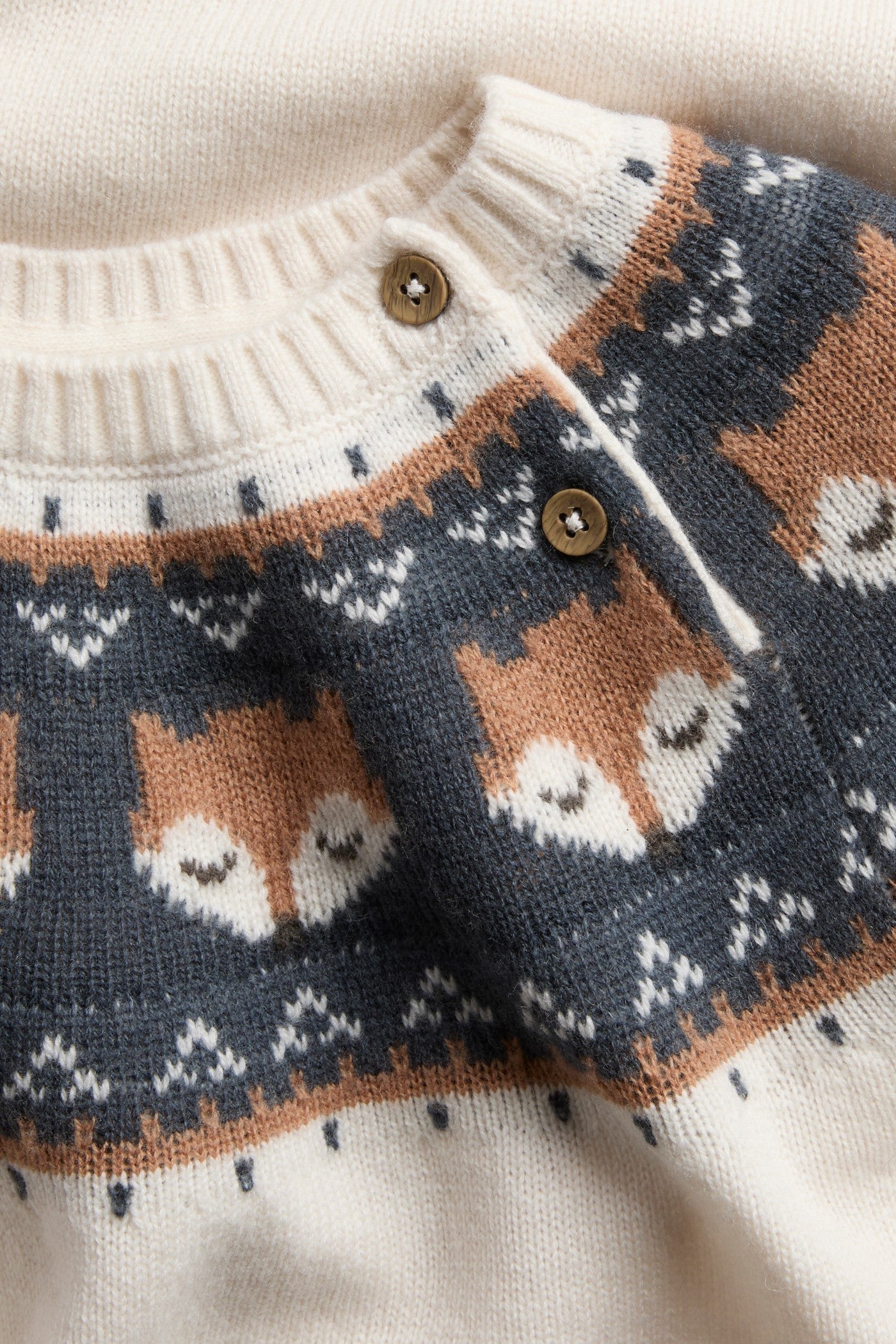 Baby & Kids white wool knit jumper