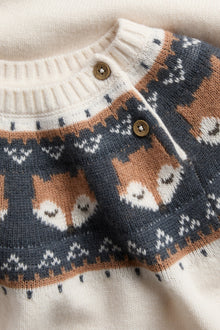 Baby & Kids white wool knit jumper