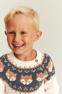 Baby & Kids white wool knit jumper