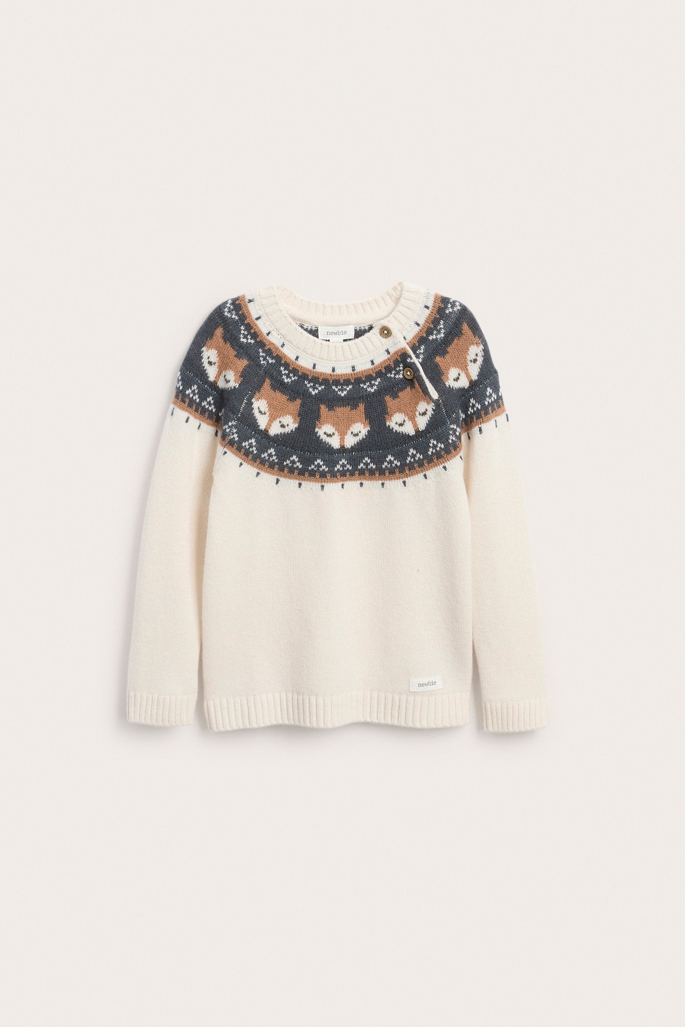 Baby & Kids white wool knit jumper