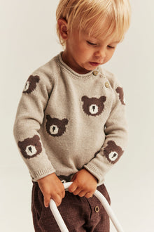 Baby sweater with bears