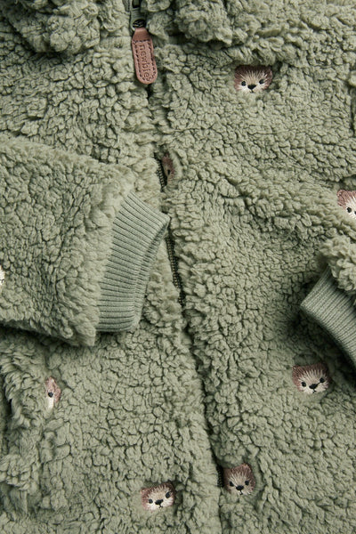 Kids pile jacket with teddy bears
