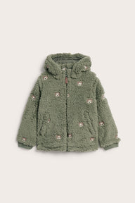 Kids pile jacket with teddy bears