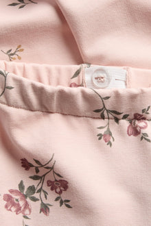 Kids pink floral jersey trousers