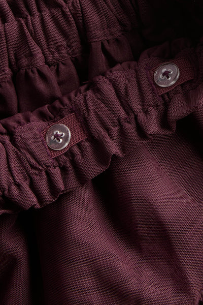 Baby & kids burgundy mesh lace skirt