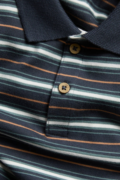 Baby & Kids blue striped polo shirt