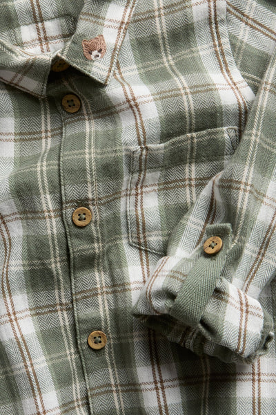 Baby collared shirt bodysuit