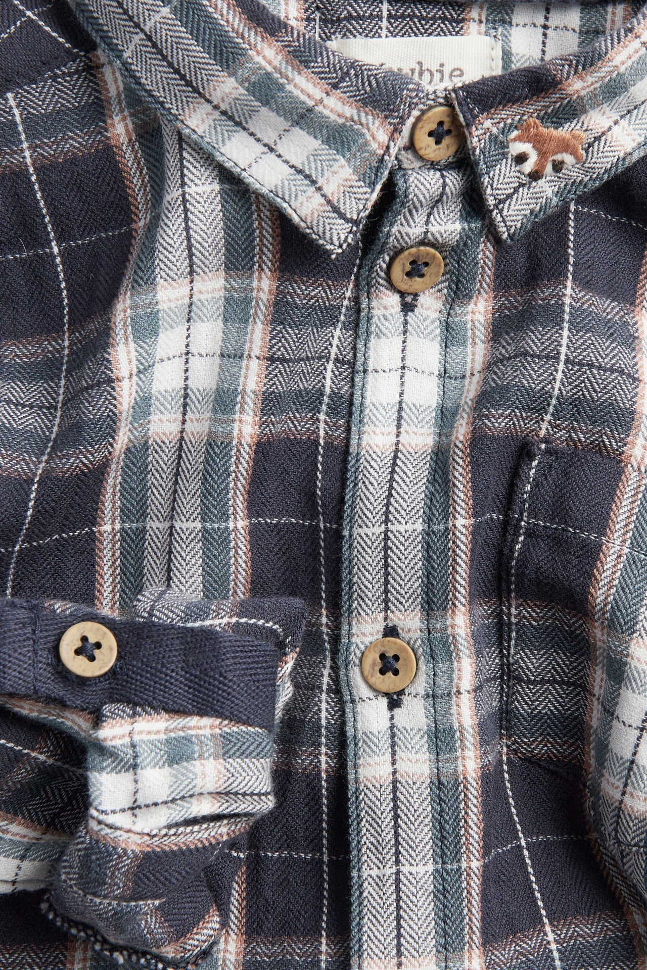 Baby blue checked shirt-body