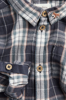 Baby blue checked shirt-body