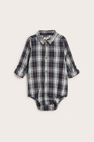 Baby blue checked shirt-body