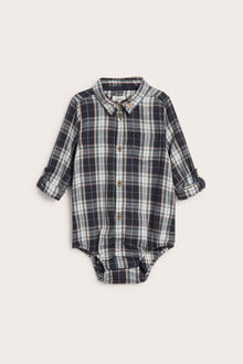 Baby blue checked shirt-body