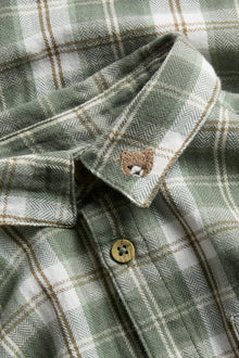 Kids checked shirt with embroidery