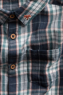 Kids checked shirt with embroidery