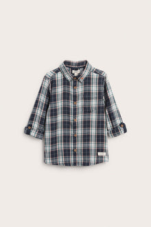 Kids checked shirt with embroidery