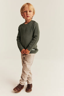 Baby & Kids green textured jumper