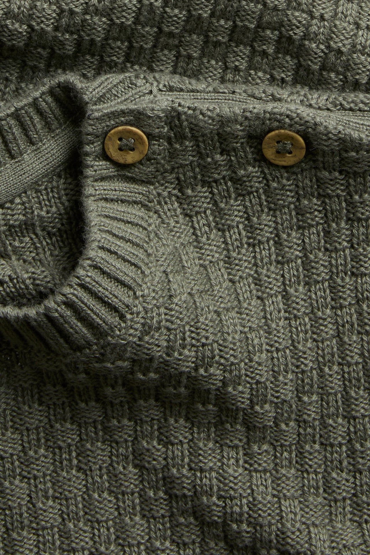 Baby & Kids green textured jumper