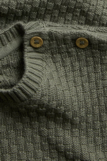 Baby & Kids green textured jumper