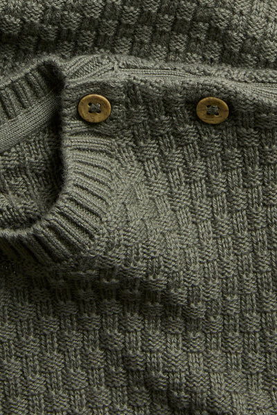 Baby & Kids green textured jumper