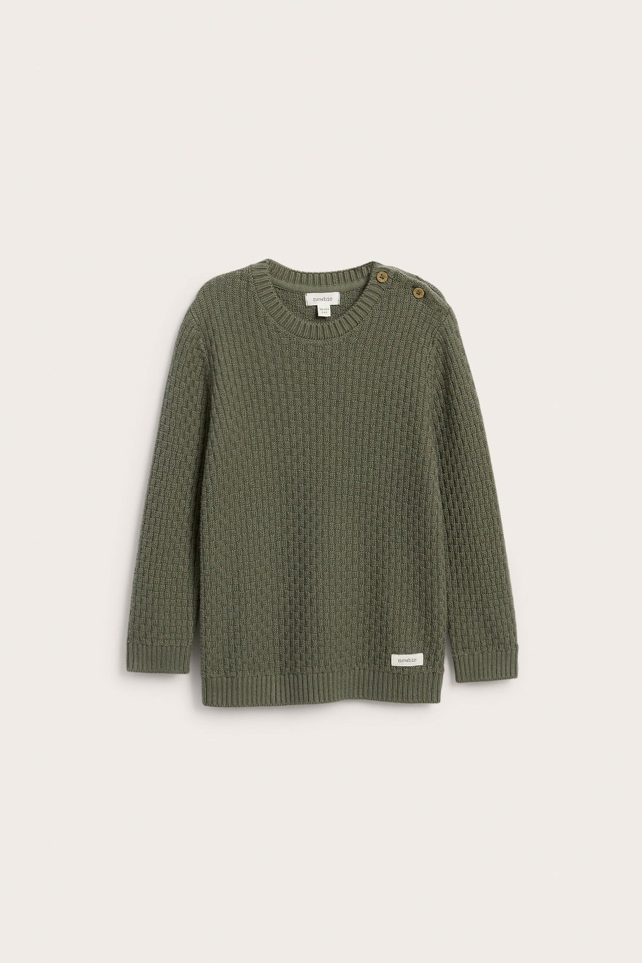 Baby & Kids green textured jumper