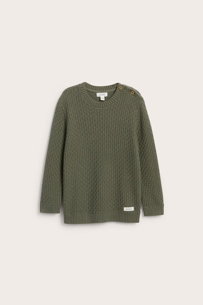 Baby & Kids green textured jumper