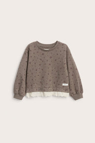 Baby & Kids sweatshirt with lace frill