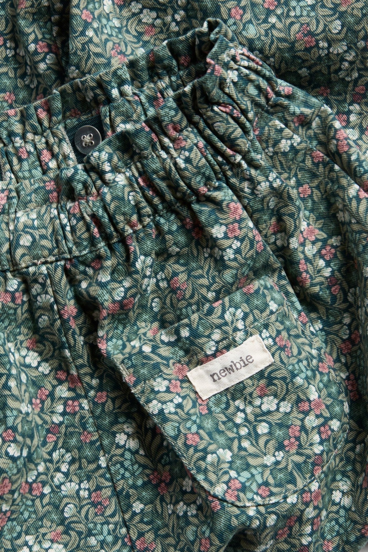 Kids floral twill trousers