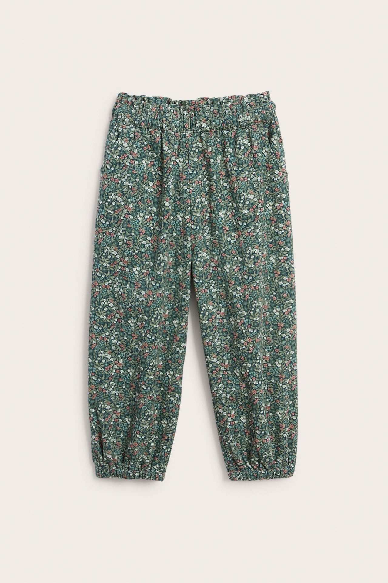 Kids floral twill trousers