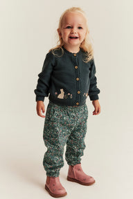 Baby floral twill trousers