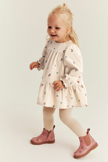 Baby patterned corduroy dress