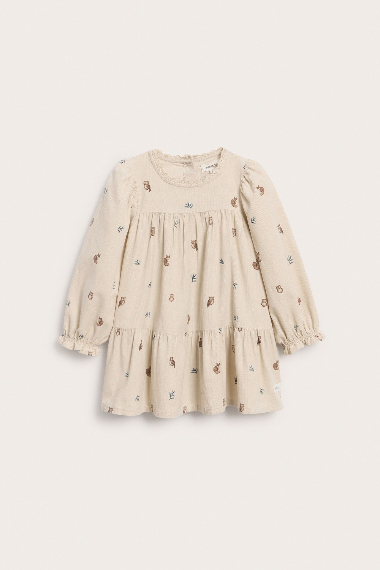 Baby patterned corduroy dress