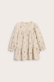 Baby patterned corduroy dress