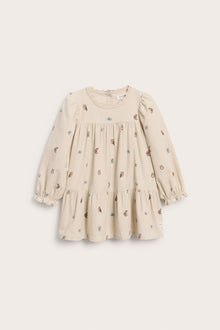 Baby patterned corduroy dress